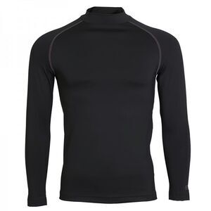 Rhino Mens Thermal Underwear Long Sleeve Base Layer Vest Top / Black